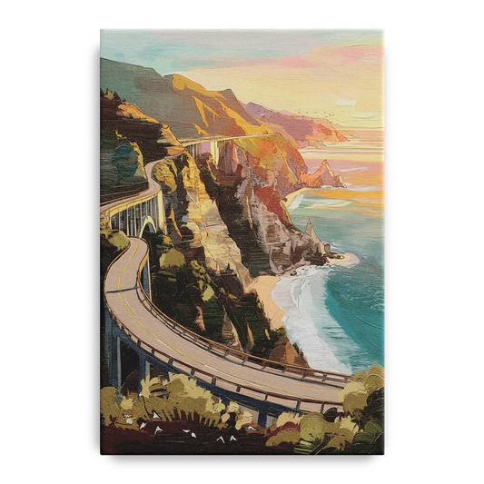 Big Sur Scenic Highway - Canvas Wall Art