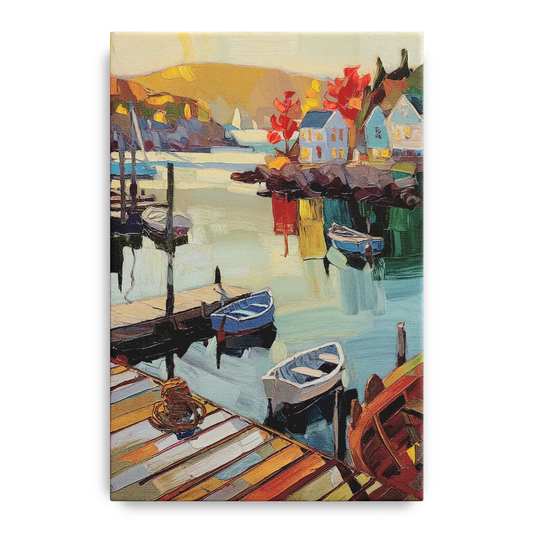 Camden Scenic Harbor View - Canvas Wall Art