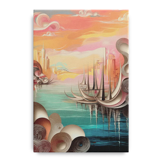 Mackinac Island Waterfront Serenity - Canvas Wall Art