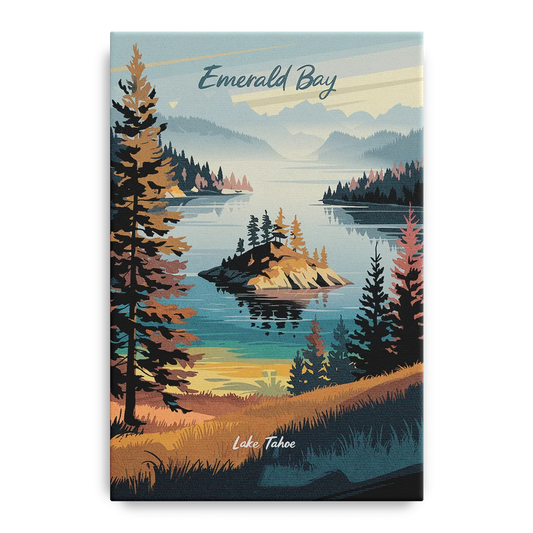 Lake Tahoe Emerald Bay View - Canvas Wall Art