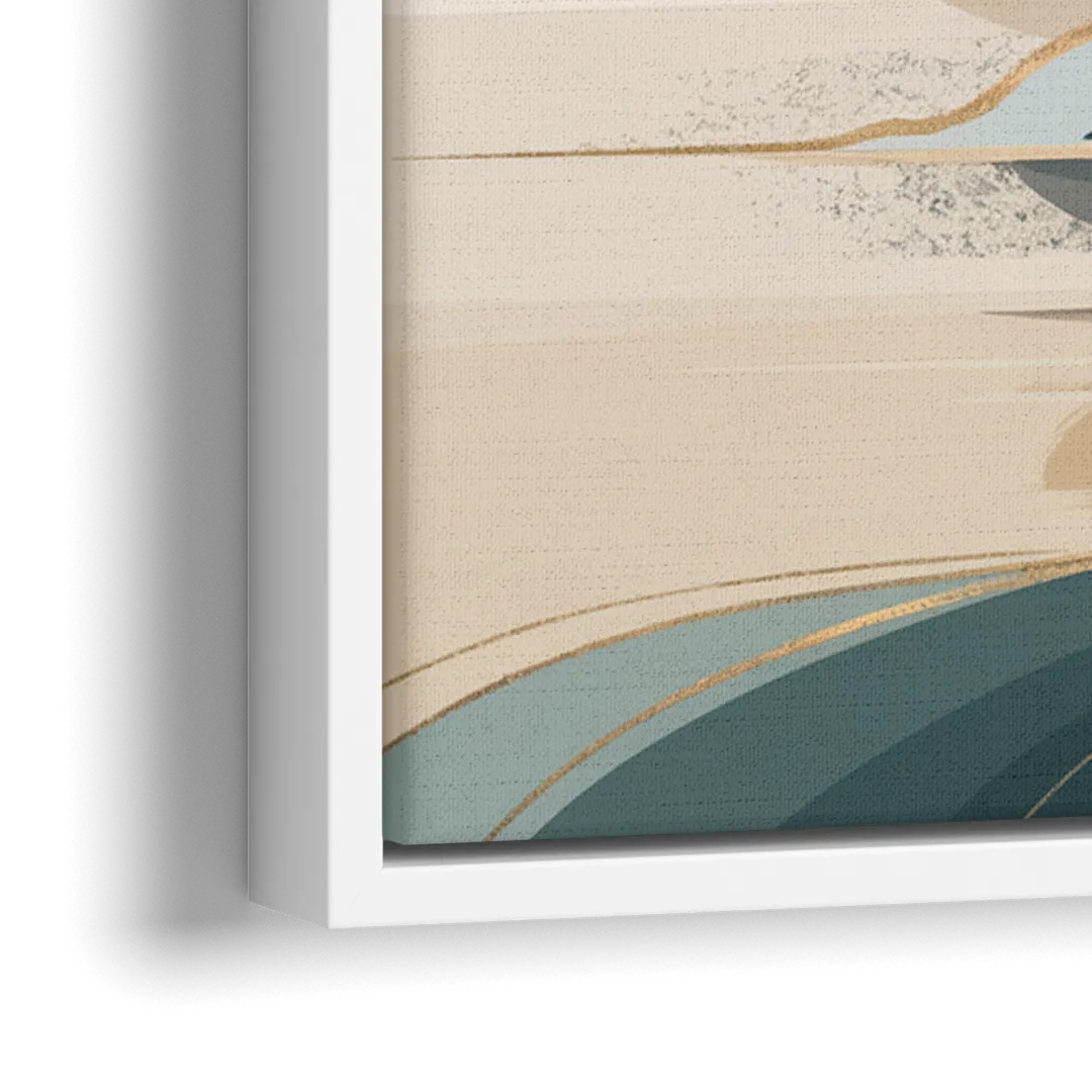 Joseph Scenic Horizon - Close-Up White Frame Canvas