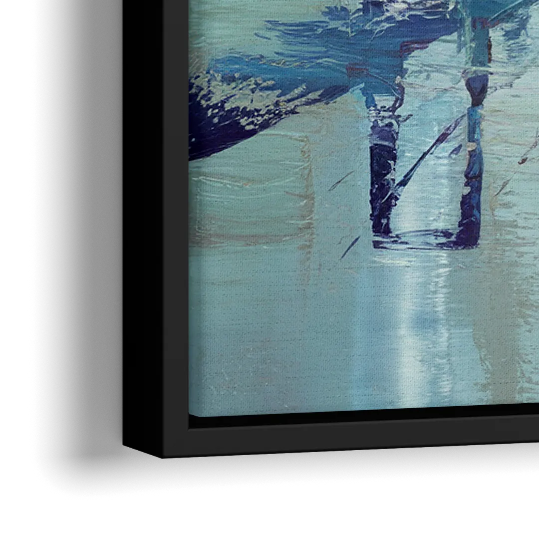 Corpus Christi Harbor Bridge - Close-Up Black Frame Canvas