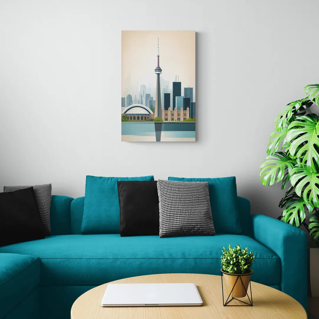 University of Toronto Campus - Canvas Wall Art Living Room