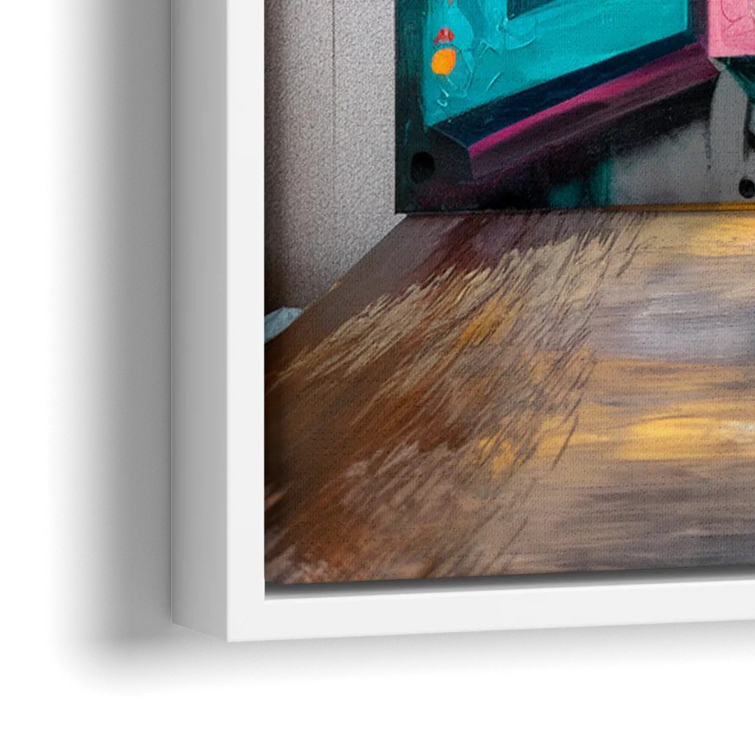 Dallas Deep Ellum Murals - Close-Up White Frame Canvas