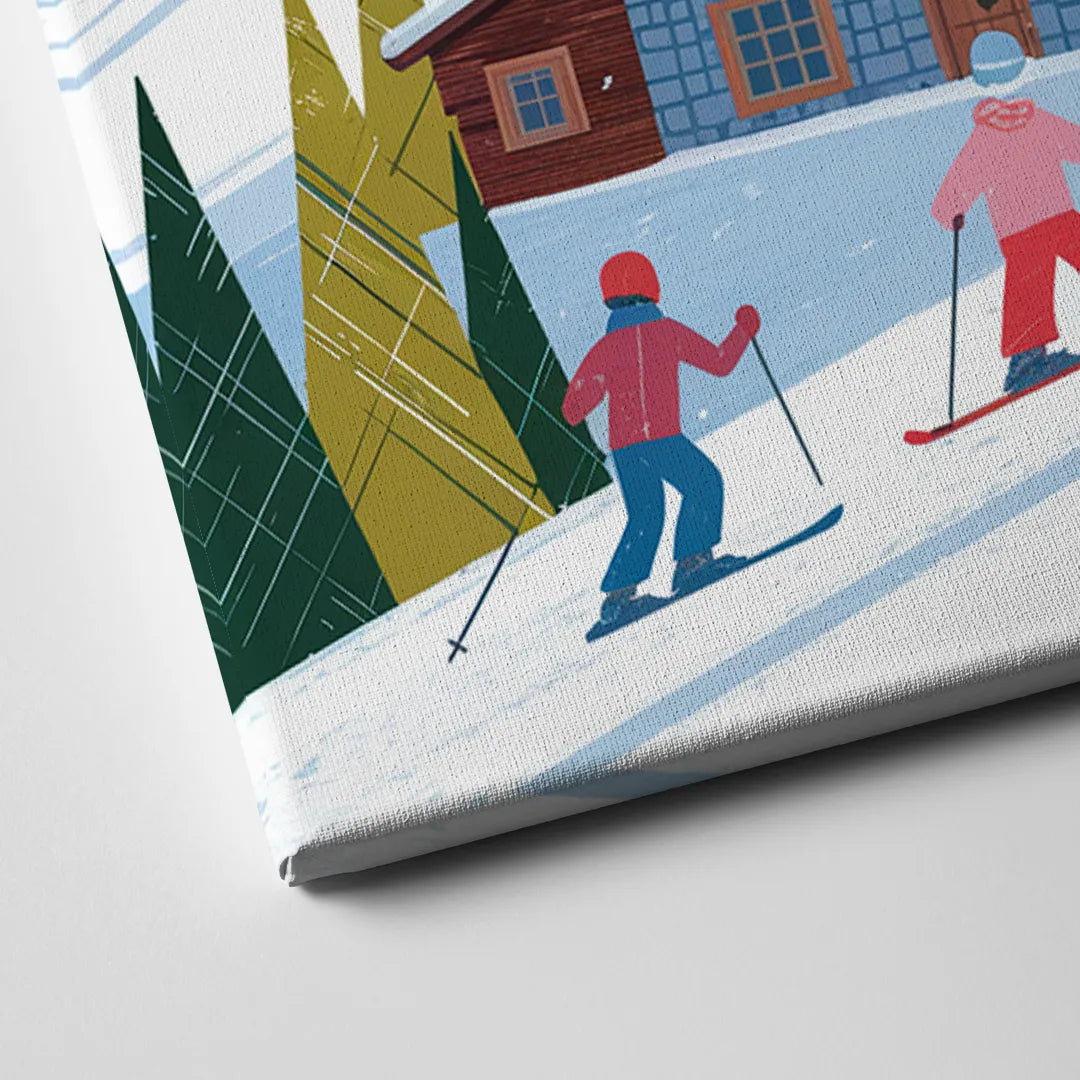 Park City Ski Slopes Canvas Close Up