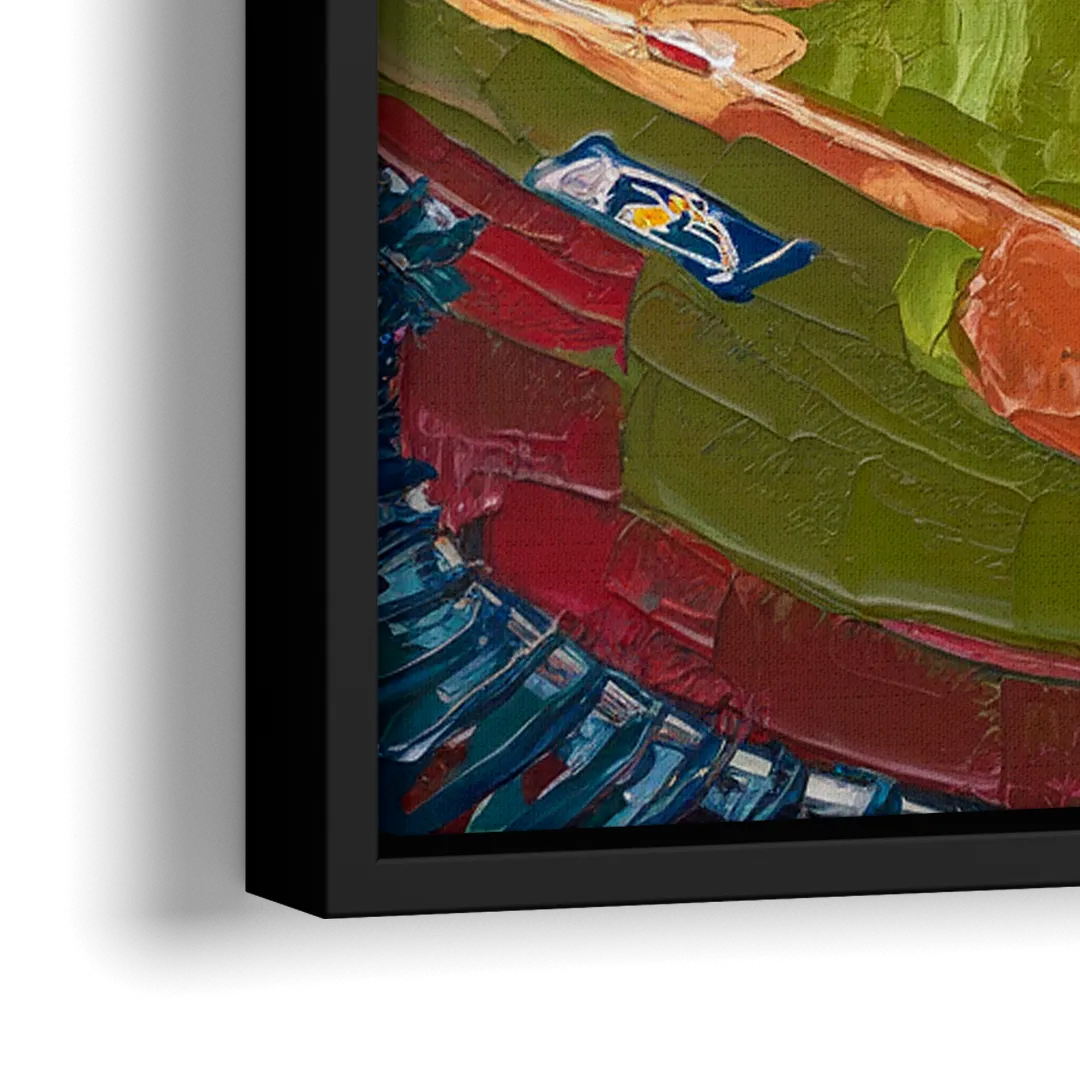 San Diego Padres Stadium - Close-Up Black Frame Canvas