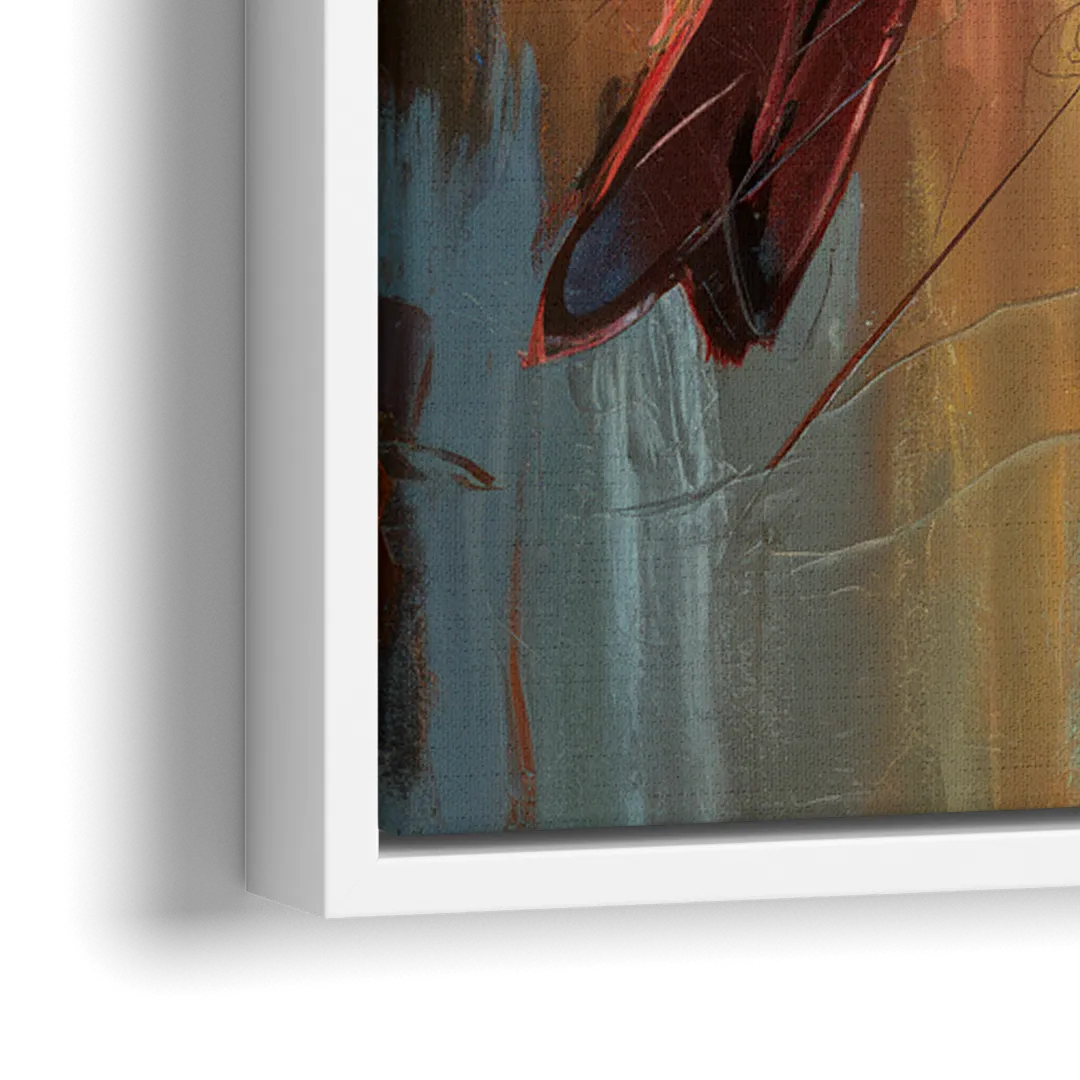 Chandler Cardinals Fan Art - Close-Up White Frame Canvas