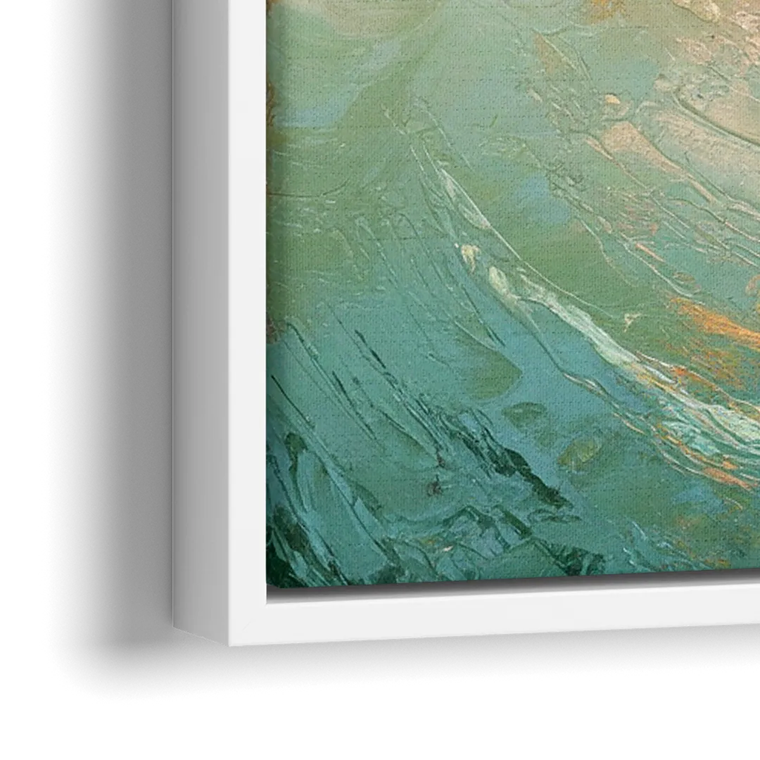 Dunedin Harbor View - Close-Up White Frame Canvas