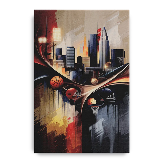 Cleveland Sports Team Spirit - Canvas Wall Art