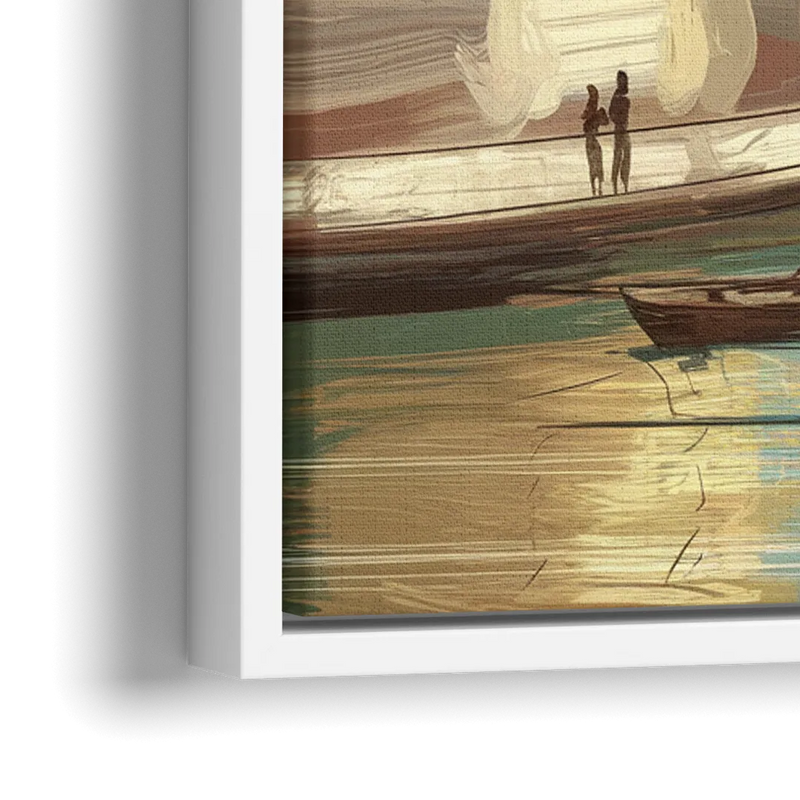 Glendale Urban Serenity - Close-Up White Frame Canvas