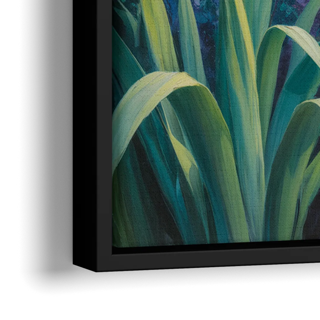 Montreal Botanical Garden - Close-Up Black Frame Canvas