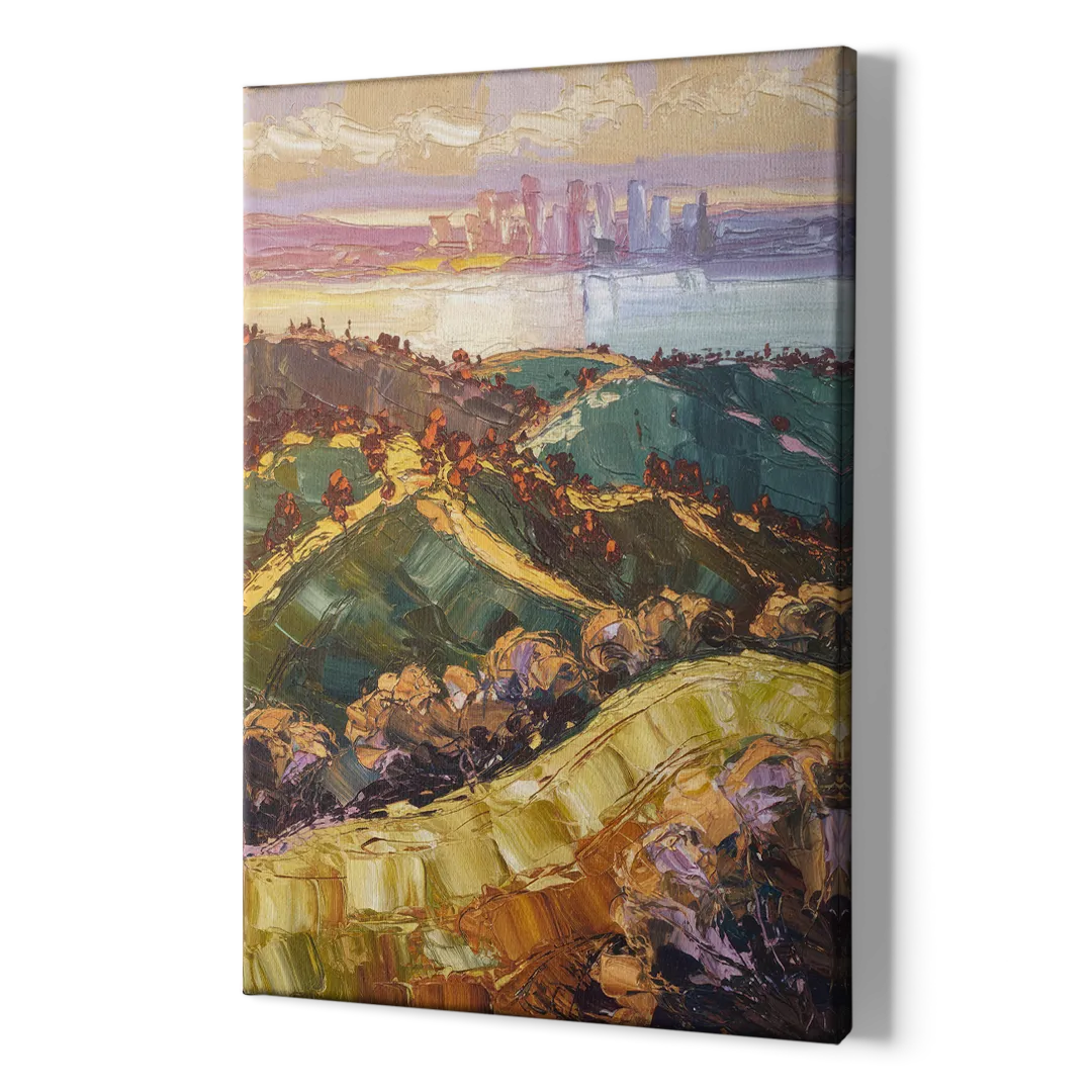 Oakland Hills Panorama - Canvas Print Art Sides