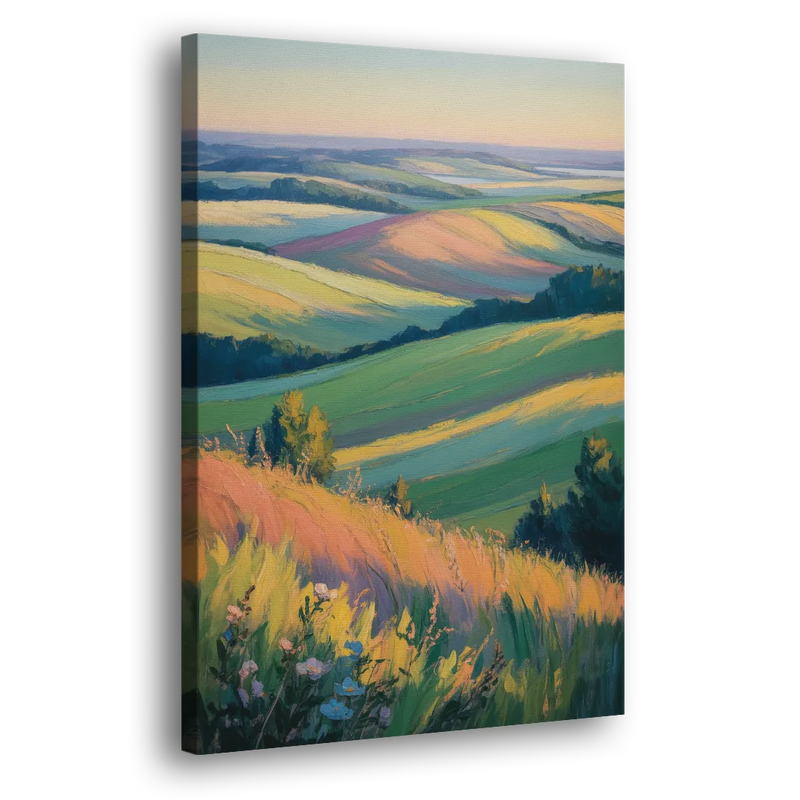 Rolling Hills of PEI - Canvas Print Art Sides