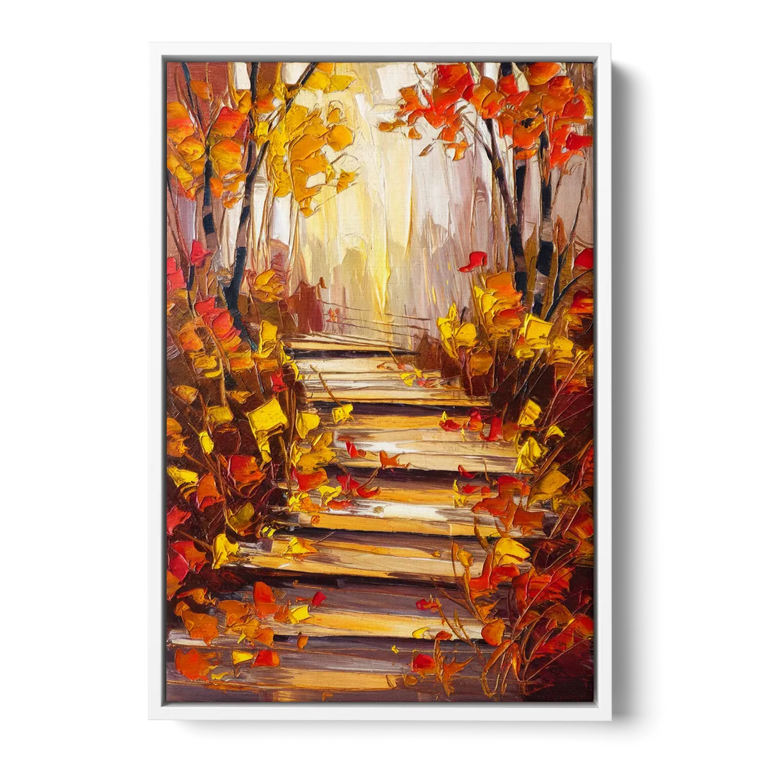 Madison Arboretum Trails - White Frame Canvas