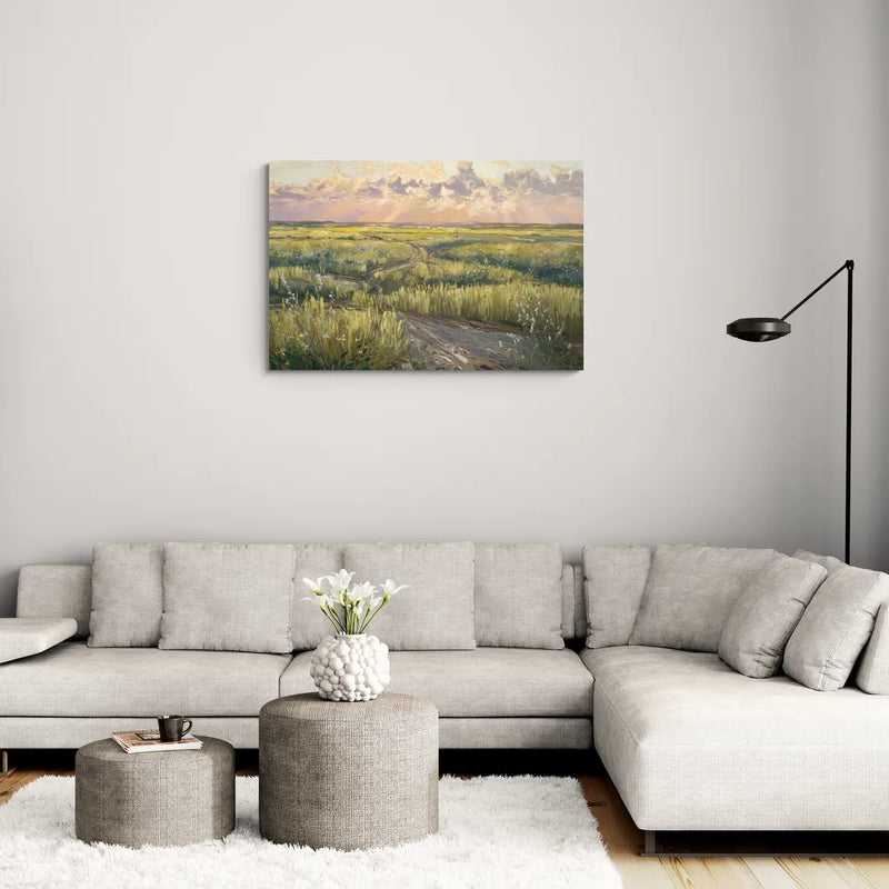 Lubbock Prairie Landscape - Canvas Wall Art Living Room