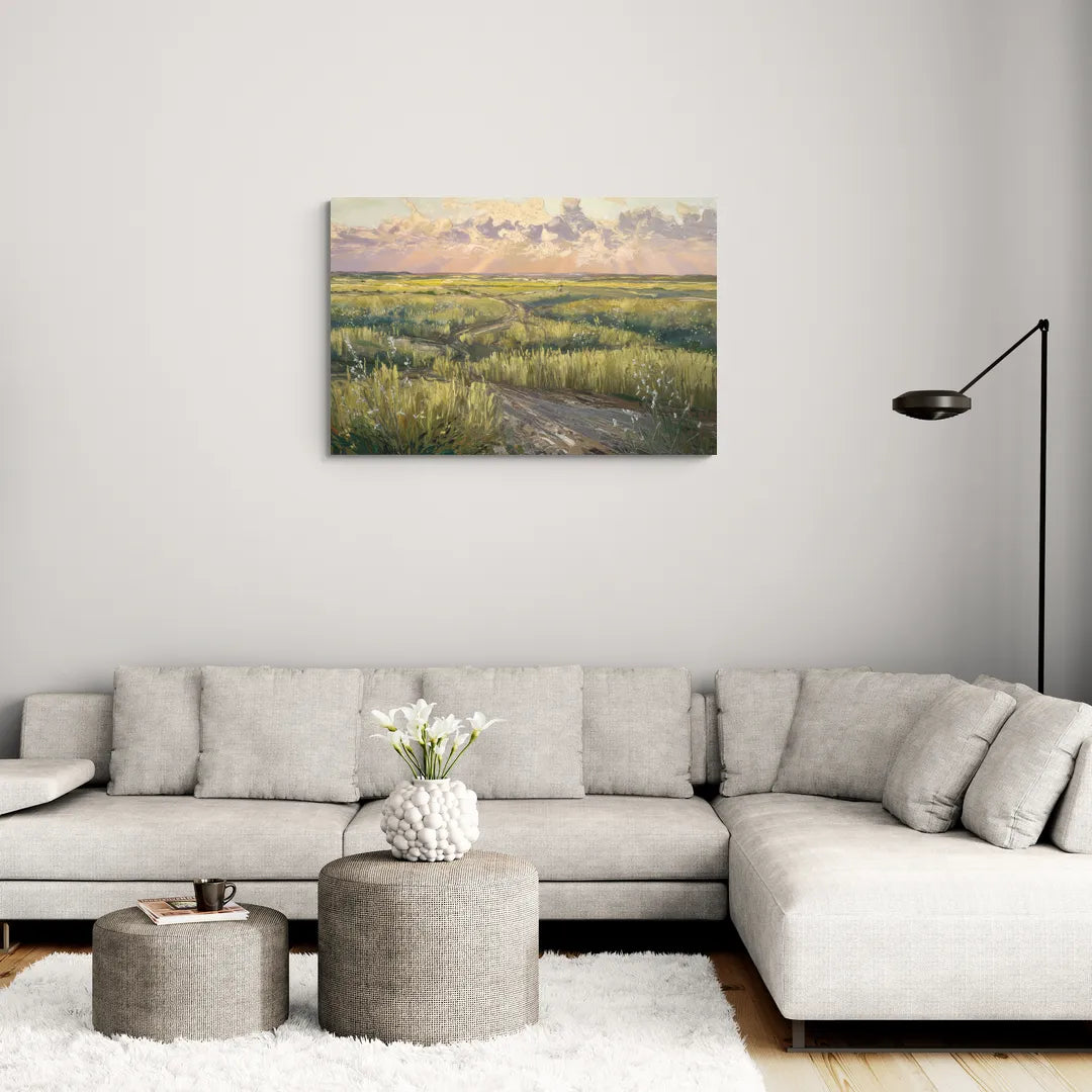 Lubbock Prairie Landscape - Canvas Wall Art Living Room