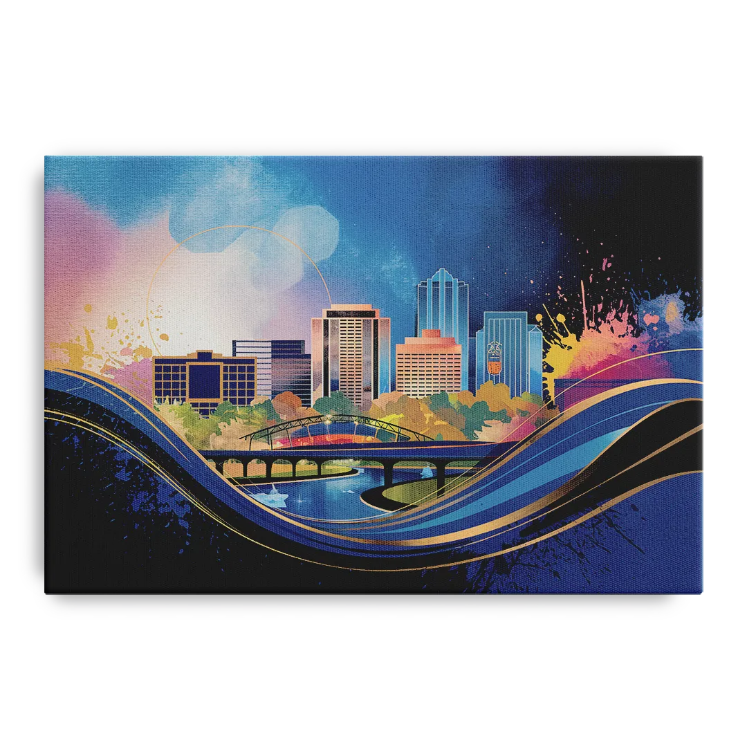 Boise State Skyline - Canvas Wall Art