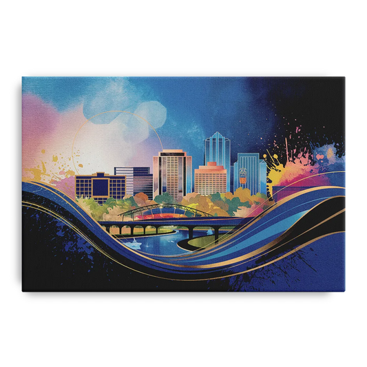 Boise State Skyline - Canvas Wall Art