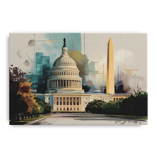Washington Dc Architecture - Canvas Wall Art