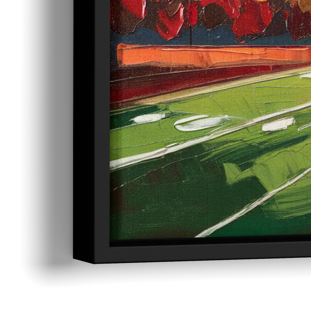 Lubbock Classic Red Raiders - Close-Up Black Frame Canvas