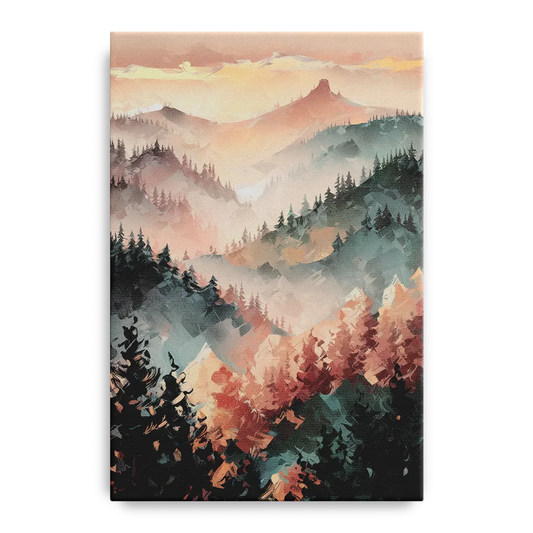 Fayetteville Ozark Mountains - Canvas Wall Art