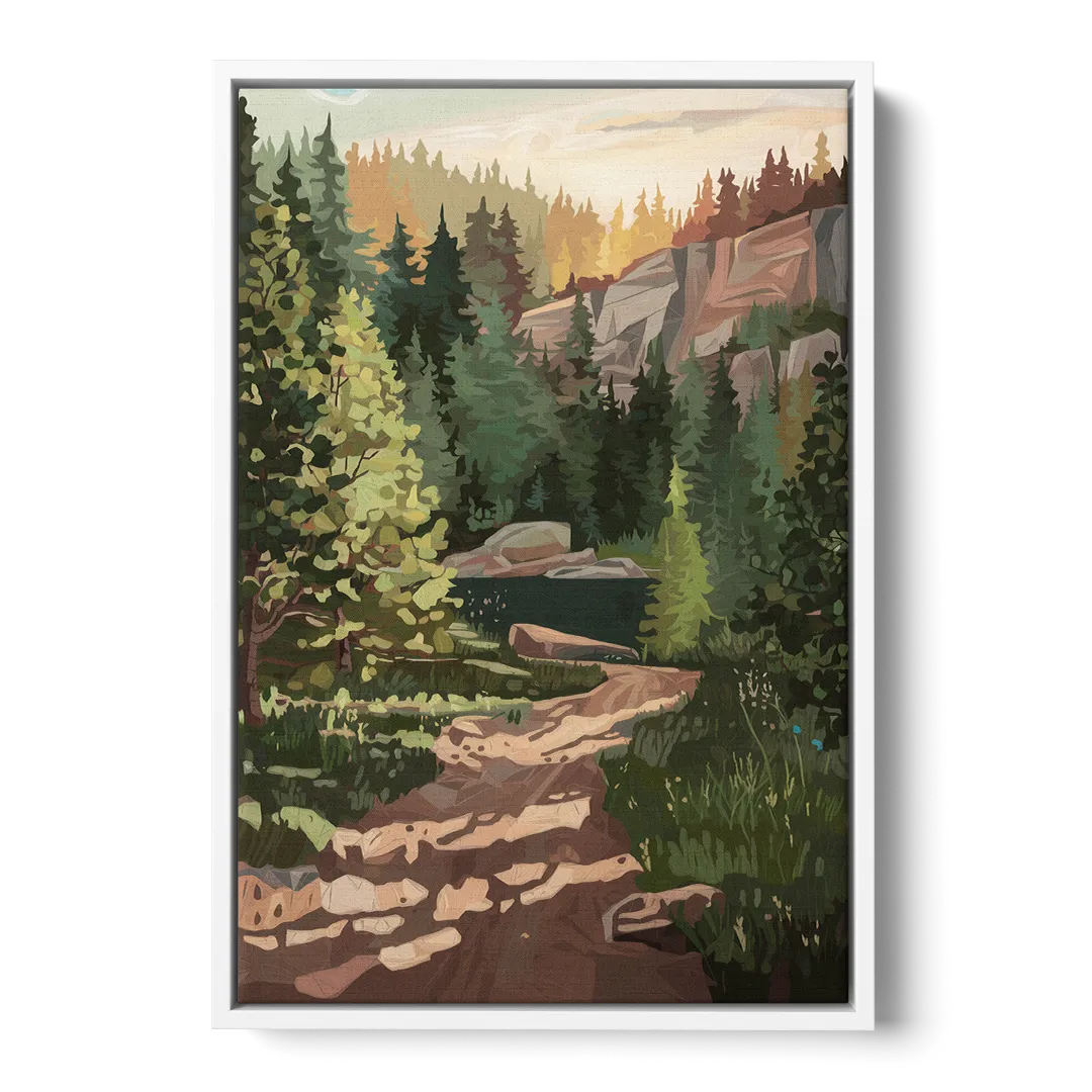Ontario Scenic Trails - White Frame Canvas