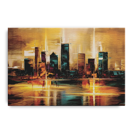 Houston Cityscape - Canvas Wall Art