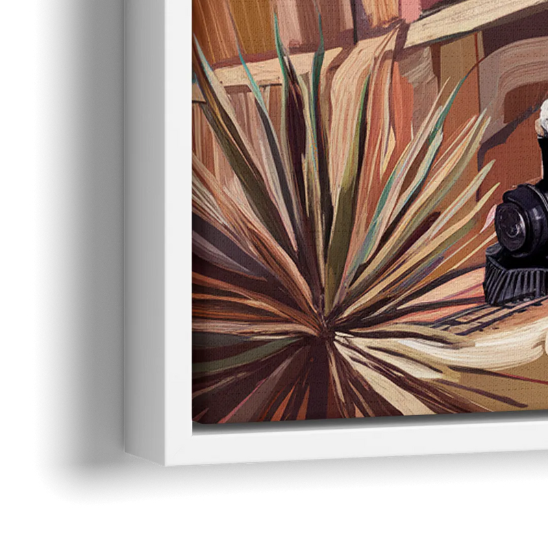 Bisbee Copper Mining Heritage - Close-Up White Frame Canvas