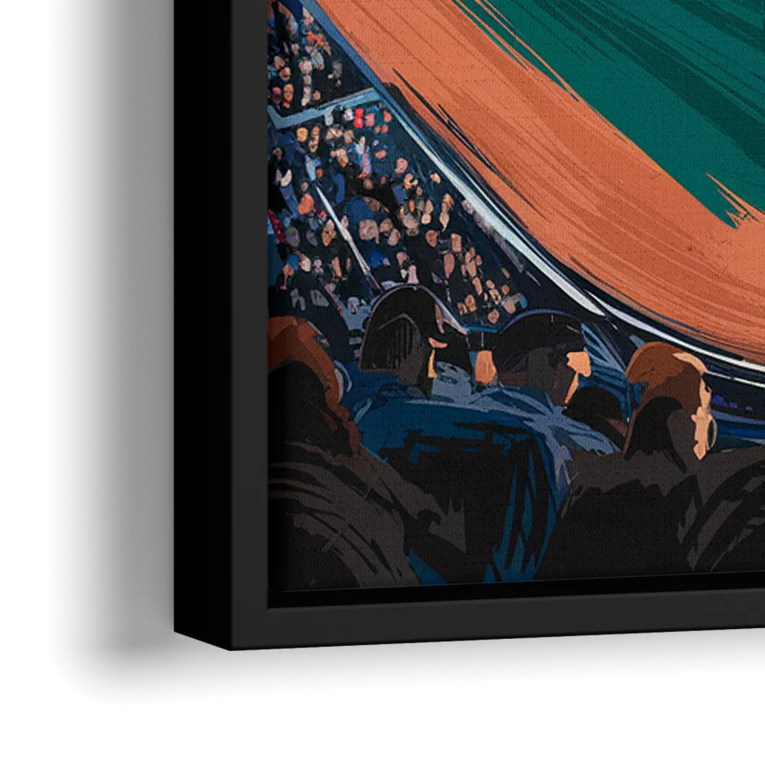 Boston Red Sox Photography - Close-Up Black Frame Canvas