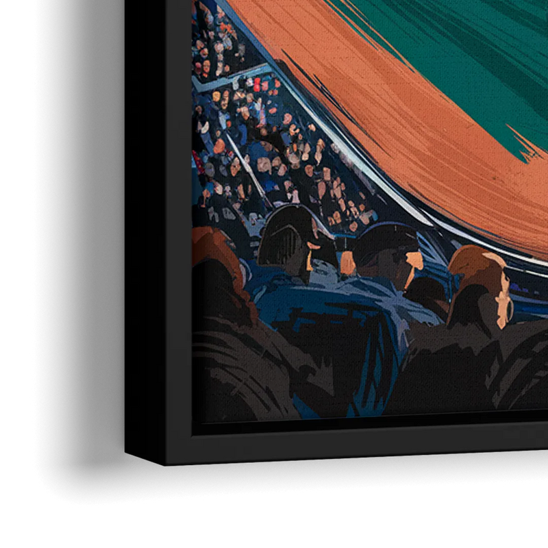 Boston Red Sox Photography - Close-Up Black Frame Canvas