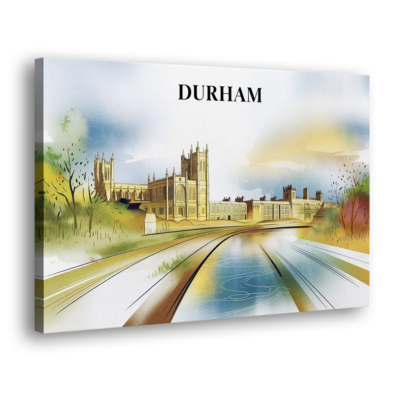 Durham Cultural Landmarks - Canvas Print Art Sides