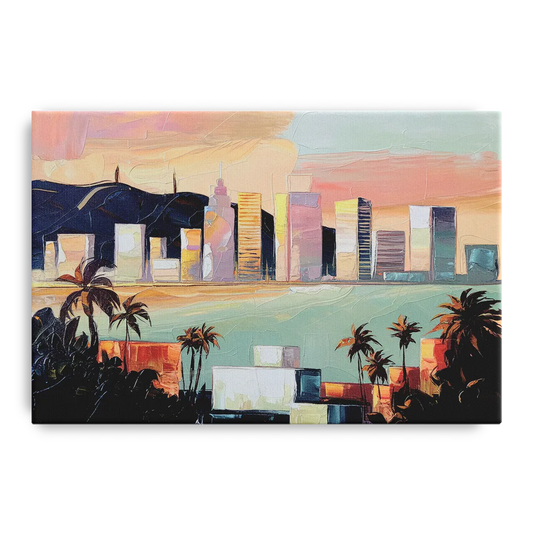San Jose Downtown Skyline - Canvas Wall Art