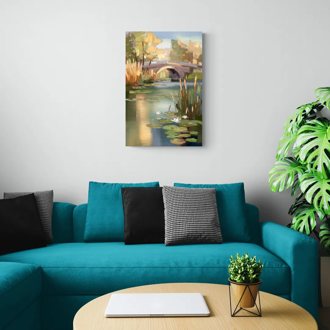 Madison Yahara River Tranquility - Canvas Wall Art Living Room