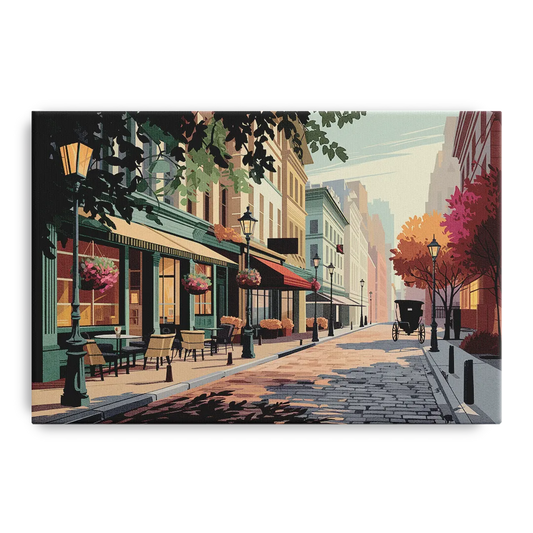 Franklin Vintage Streets - Canvas Wall Art