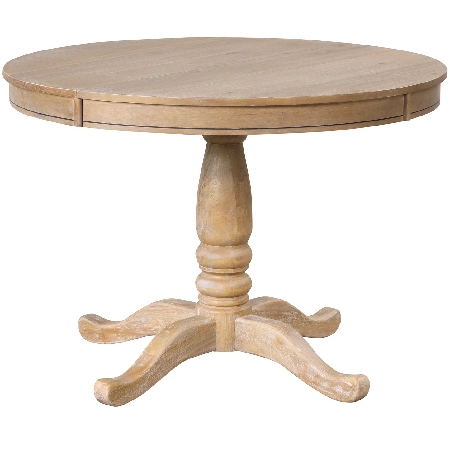 Elegant 4-Person Round Dining Table Set with Matching Chairs