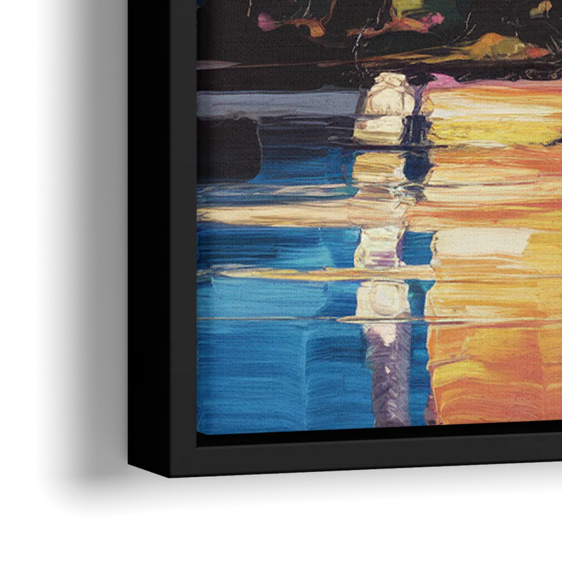 Austin East Side Murals - Close-Up Black Frame Canvas