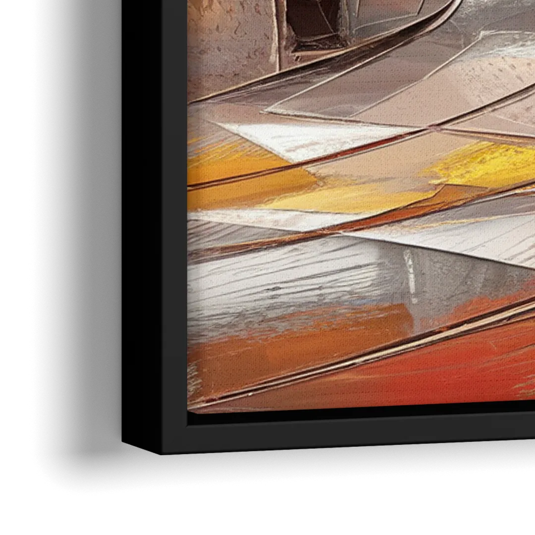 Little Rock River Market View - Close-Up Black Frame Canvas