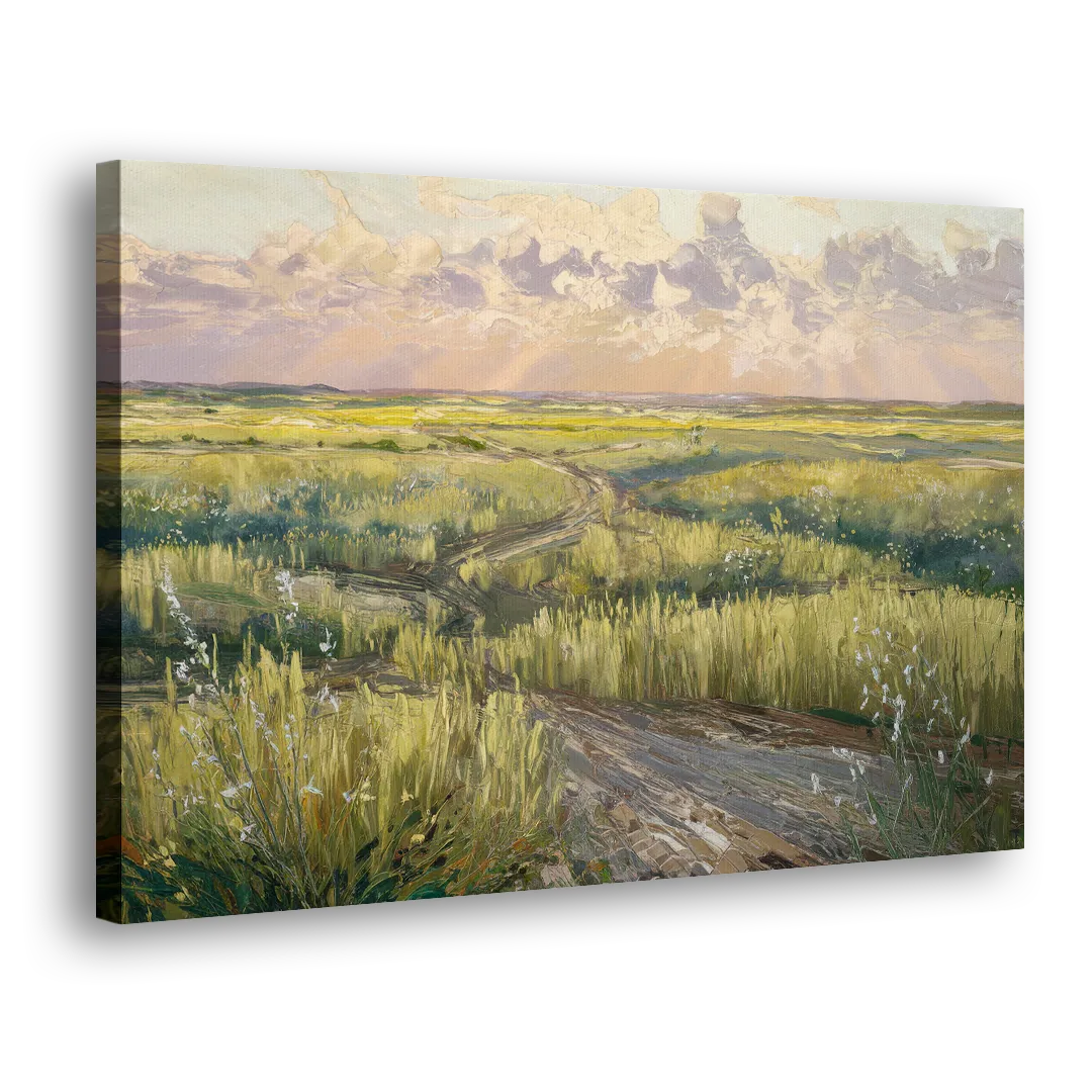 Lubbock Prairie Landscape - Canvas Print Art Sides