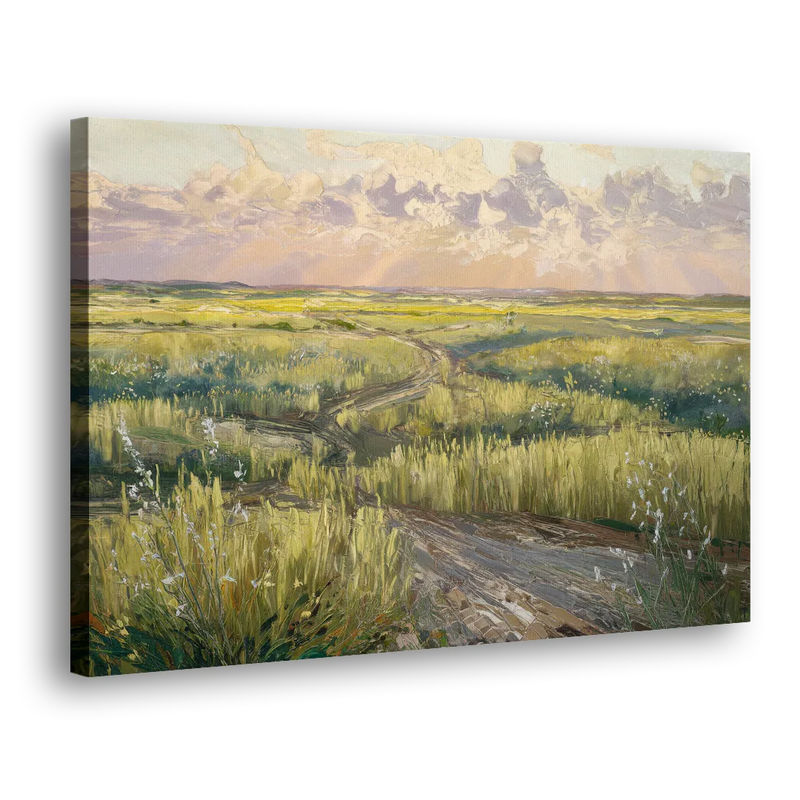 Lubbock Prairie Landscape - Canvas Print Art Sides