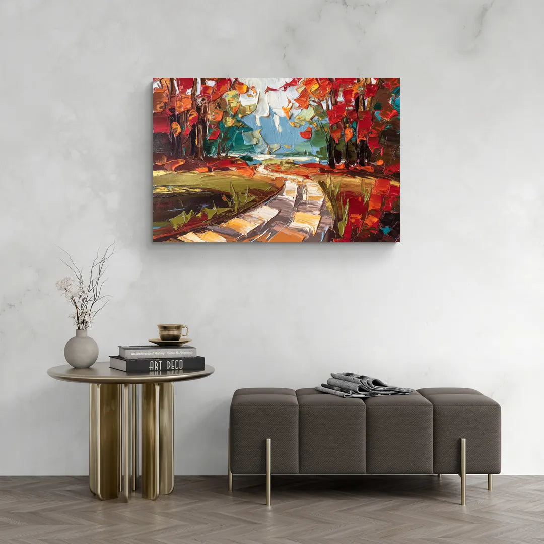 Durham Autumn Colors - Canvas Wall Art Living Room