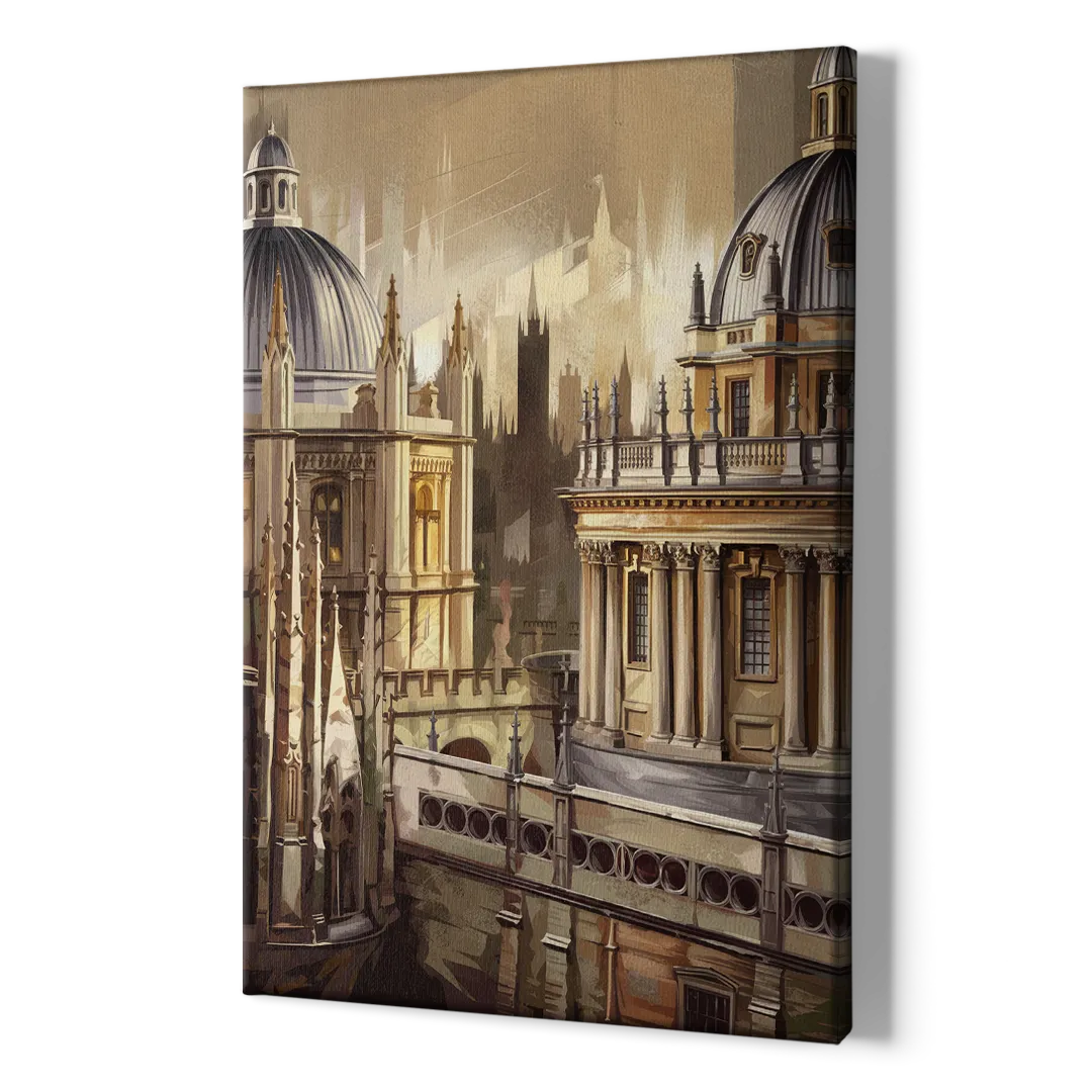 Oxford College Architecture - Canvas Print Art Sides