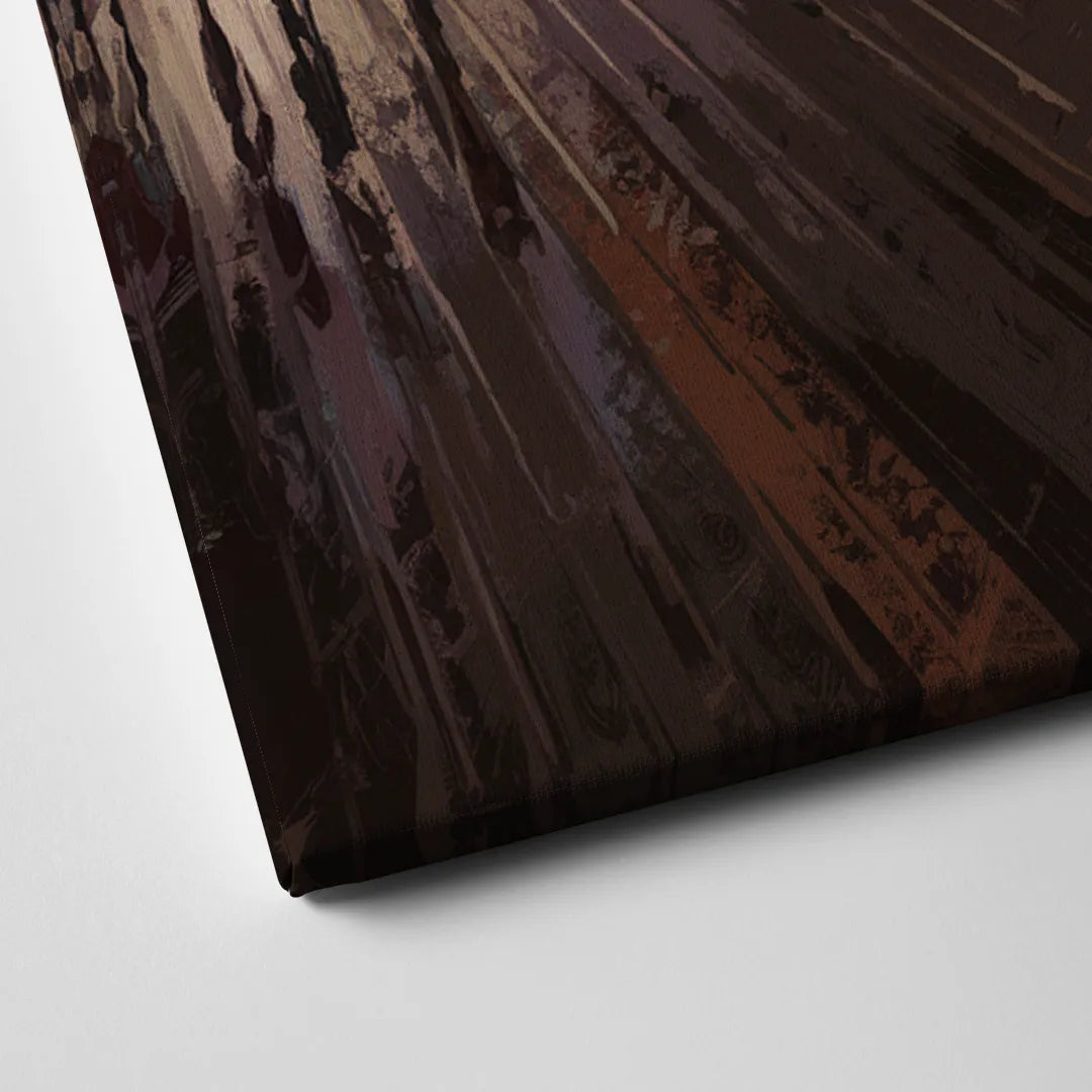 Jersey City Boardwalk Scene Canvas Close Up