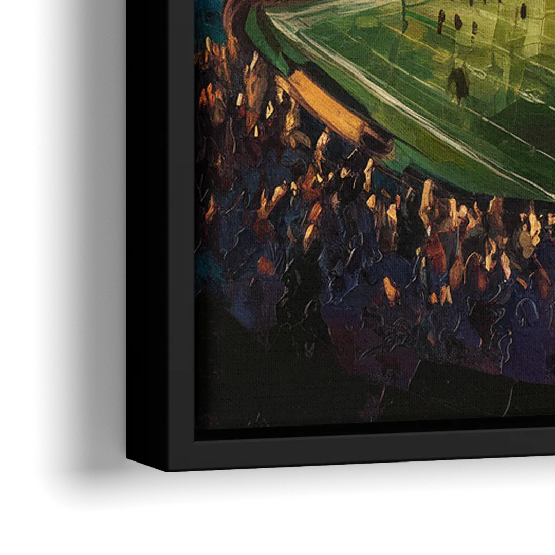 Oakland Coliseum Memories - Close-Up Black Frame Canvas