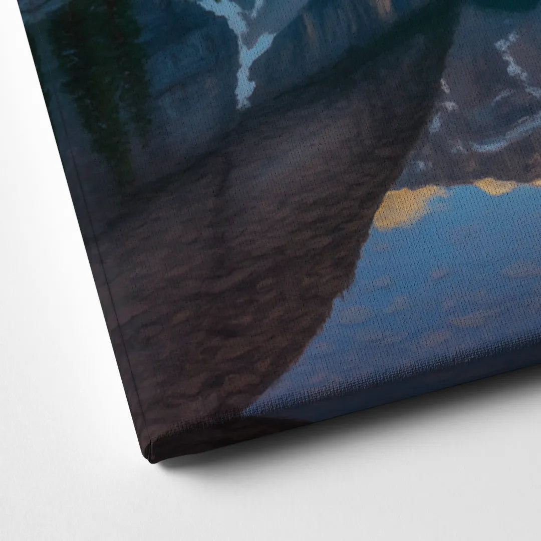 Moraine Lake Sunrise Canvas Close Up