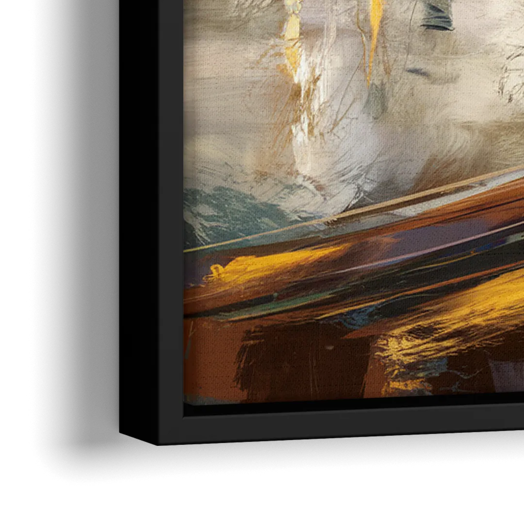 Pittsburgh Steel City Vibes - Close-Up Black Frame Canvas