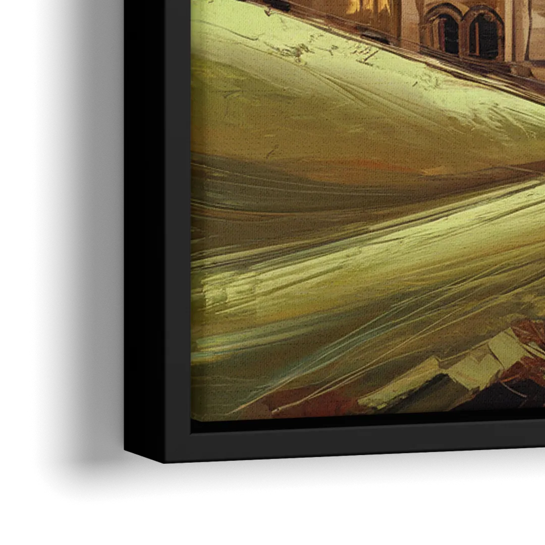 Oxford Dreaming Spires - Close-Up Black Frame Canvas