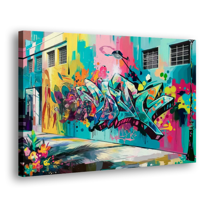 Miami Wynwood Murals - Canvas Print Art Sides