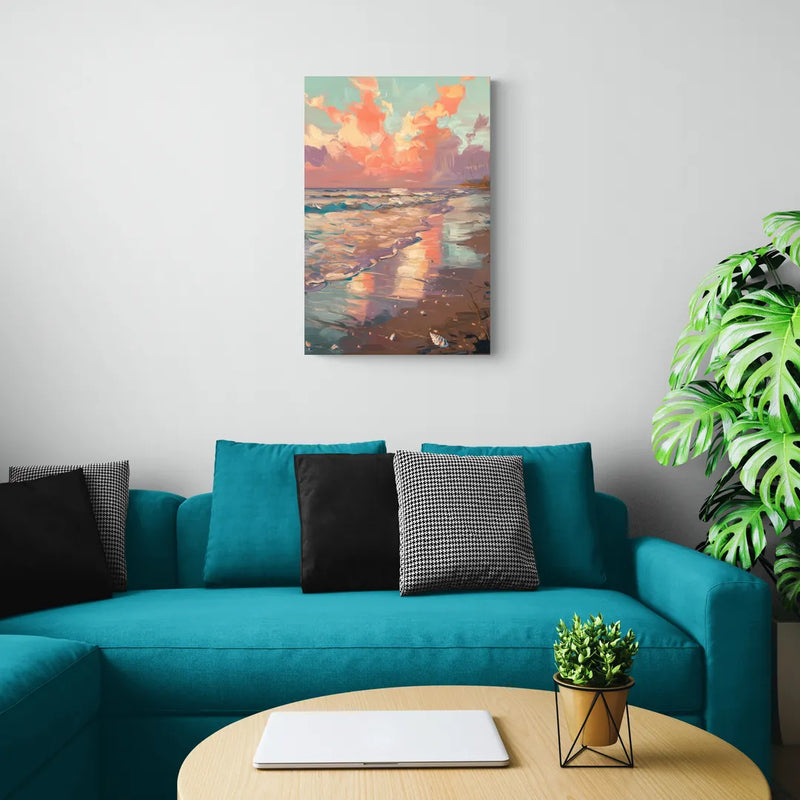 Corpus Christi Coastal Sunrise - Canvas Wall Art Living Room