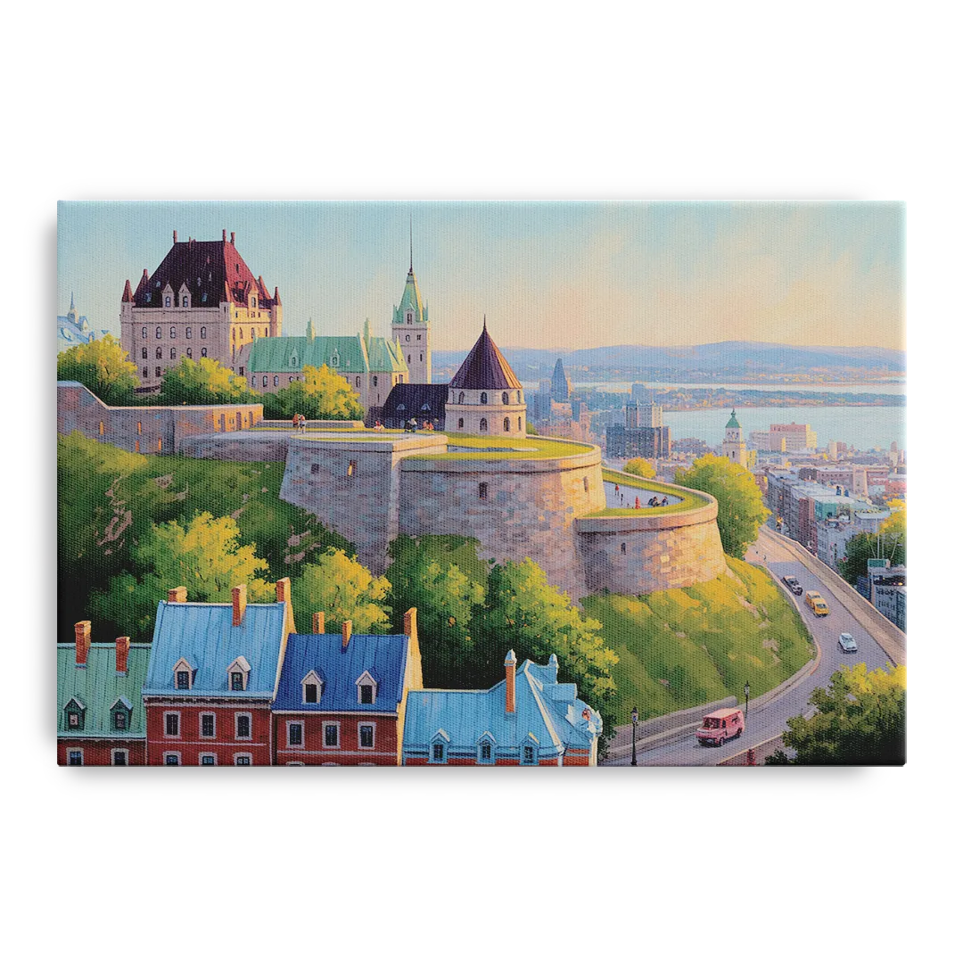 Quebec Fortress Walls - Canvas Wall Art