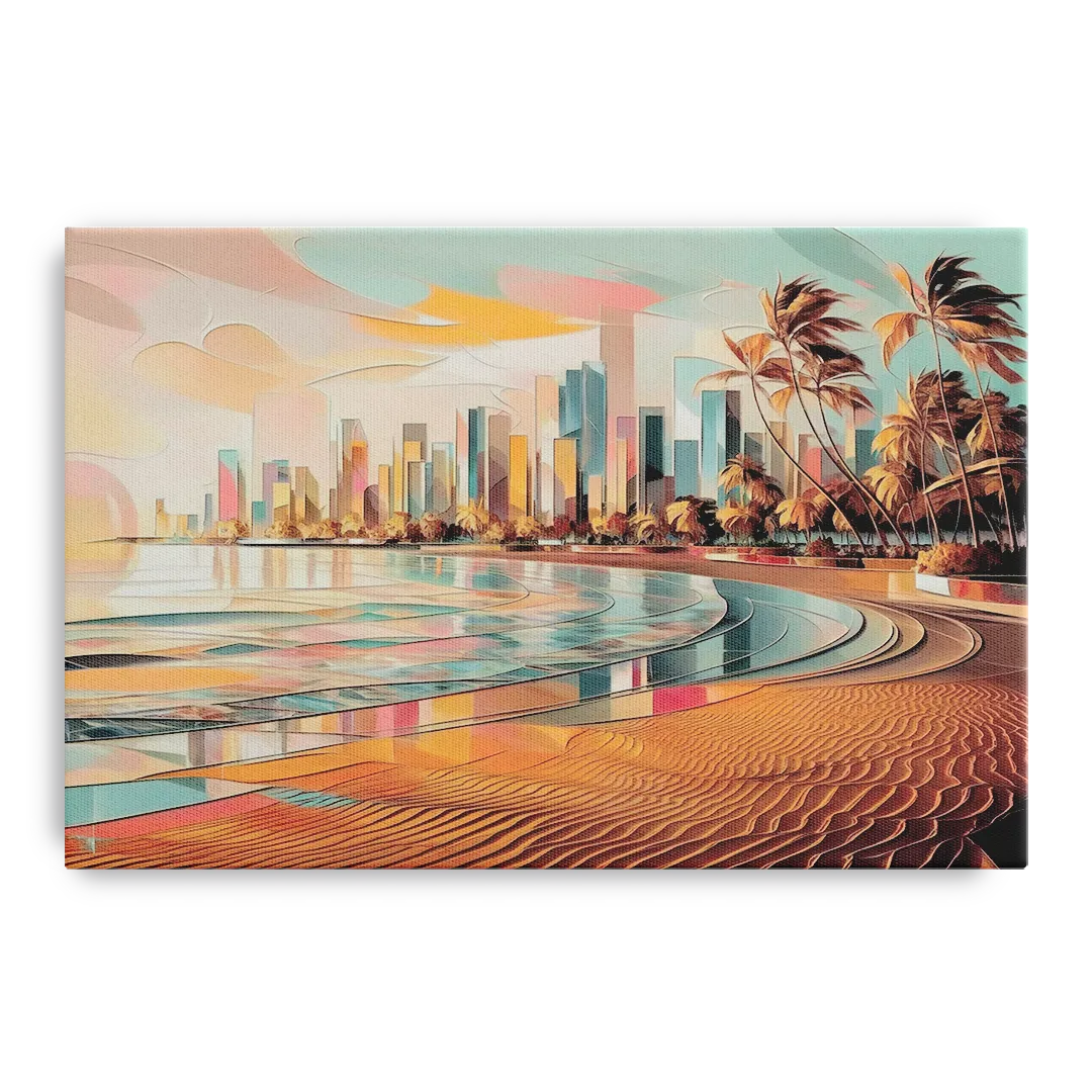 Fort Lauderdale Beach Sunrise - Canvas Wall Art